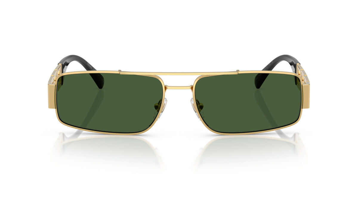 Lunettes de soleil Versace VE2257 100271 – Or – vue de face.