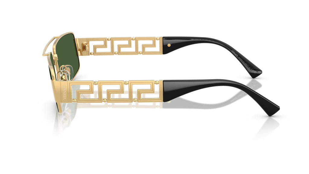 Lunettes de soleil Versace VE2257 100271 – Or – vue de profil.