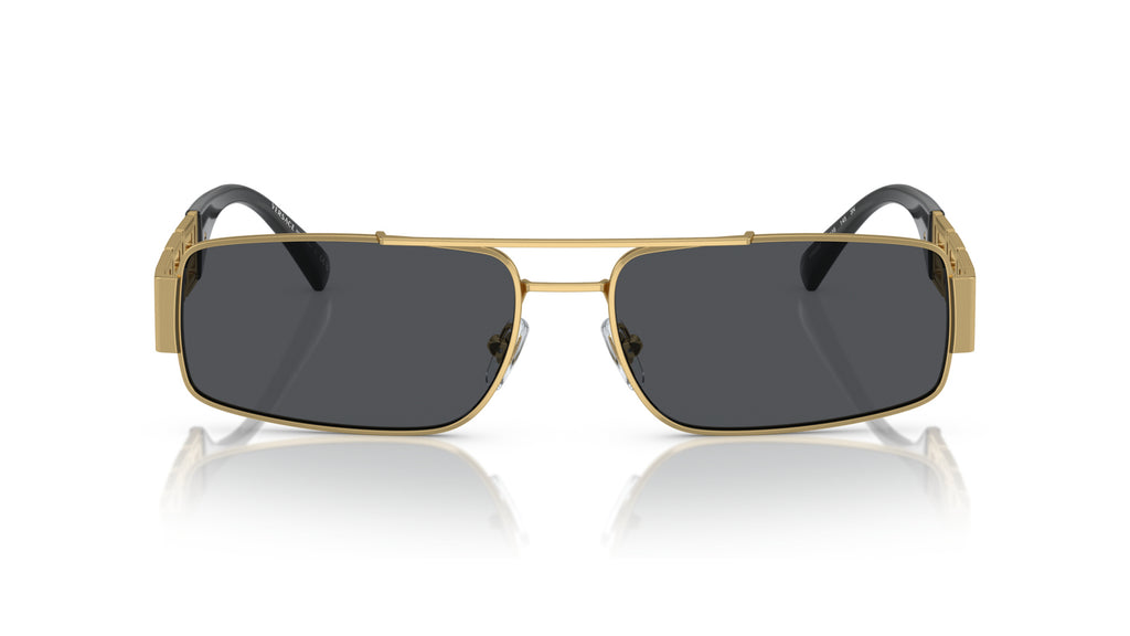 Lunettes de soleil Versace VE2257 100287 – Or – vue de face.