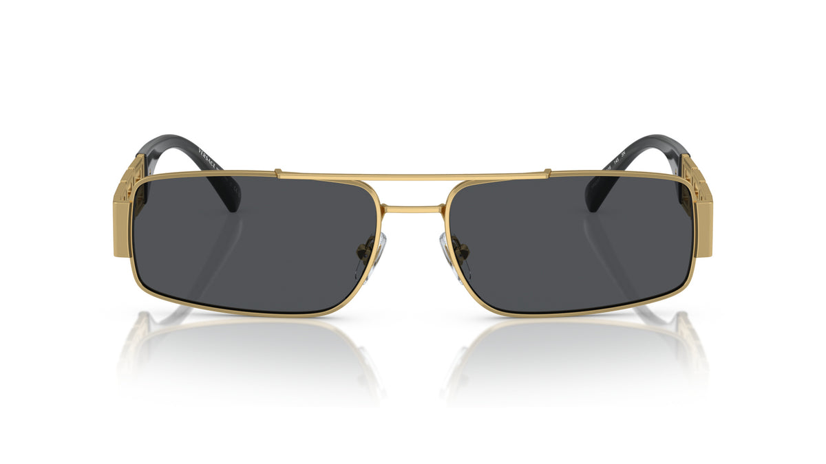 Lunettes de soleil Versace VE2257 100287 – Or – vue de face.