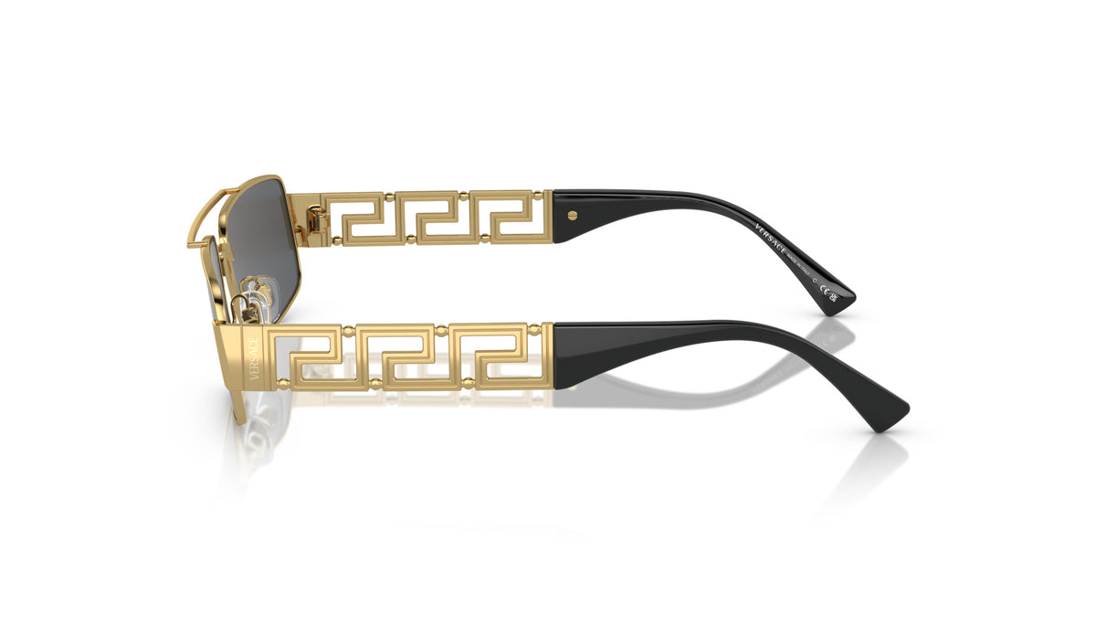 Lunettes de soleil Versace VE2257 100287 – Or – vue de profil.