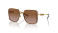 Lunettes de soleil Versace VE2261 100213 – Marron transparent – vue de trois quarts.