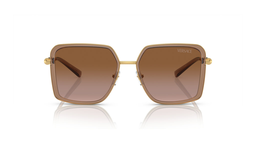 Lunettes de soleil Versace VE2261 100213 – Marron transparent – vue de face.