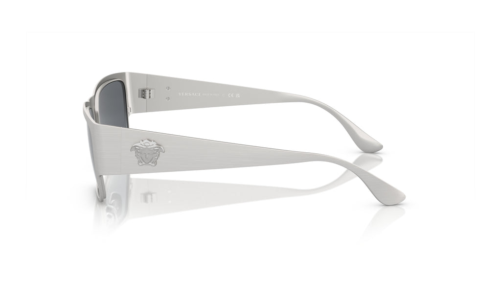 Lunettes de soleil Versace VE2262 12666G – Argent – vue de profil.
