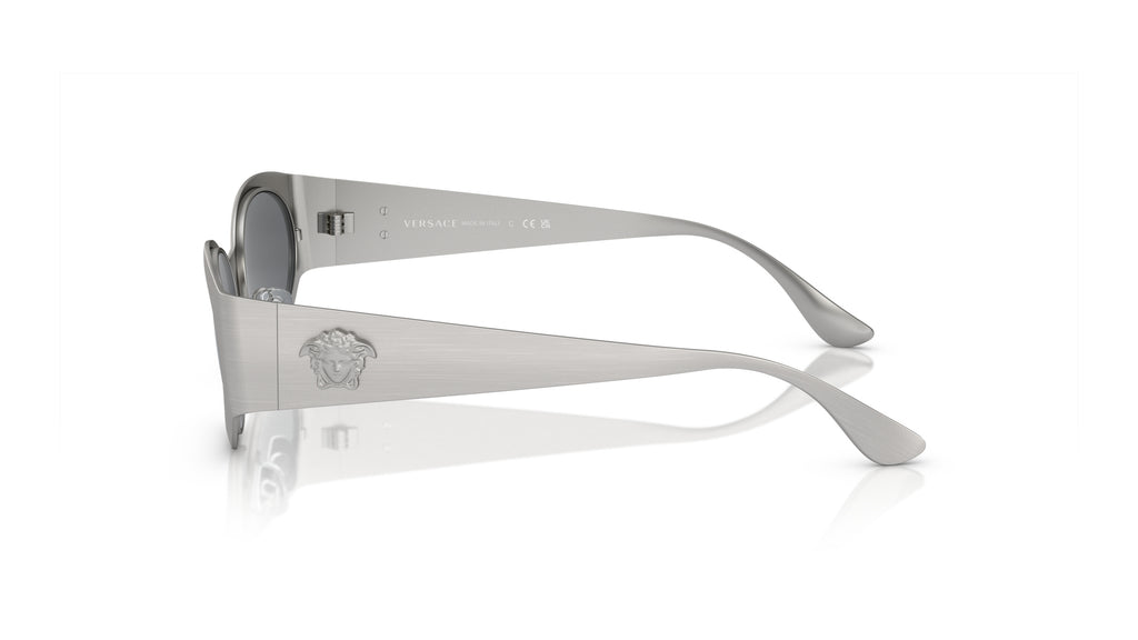 Lunettes de soleil Versace VE2263 12666G – Argent Mat – vue de profil.