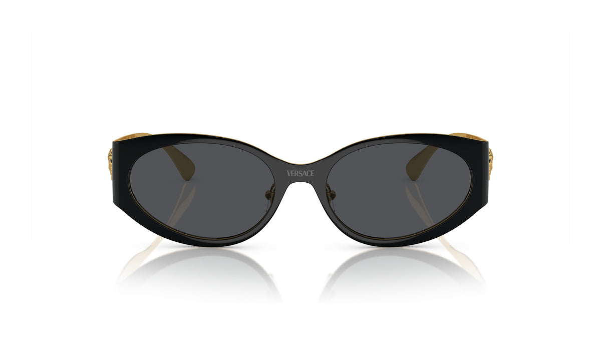 Lunettes de soleil Versace VE2263 143387 – Noir – vue de face.