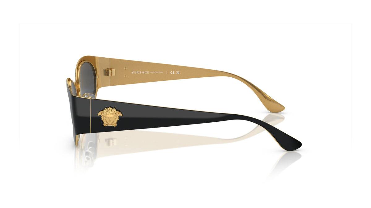 Lunettes de soleil Versace VE2263 143387 – Noir – vue de profil.