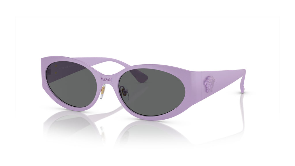Lunettes de soleil Versace VE2263 150287 – Violet – vue de trois quarts.