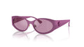 Lunettes de soleil Versace VE2263 1503AK – Fuchsia métallisé – vue de trois quarts.