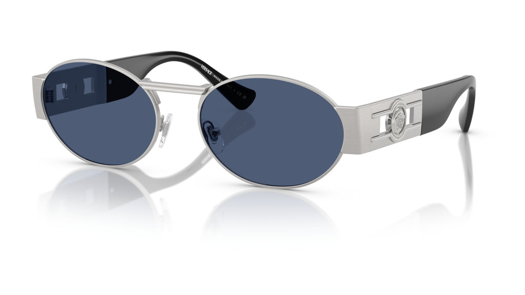 Lunettes de soleil Versace VE2264 100080 – Argent – vue de trois quarts.