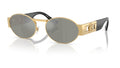 Lunettes de soleil Versace VE2264 100230 – Or – vue de trois quarts.