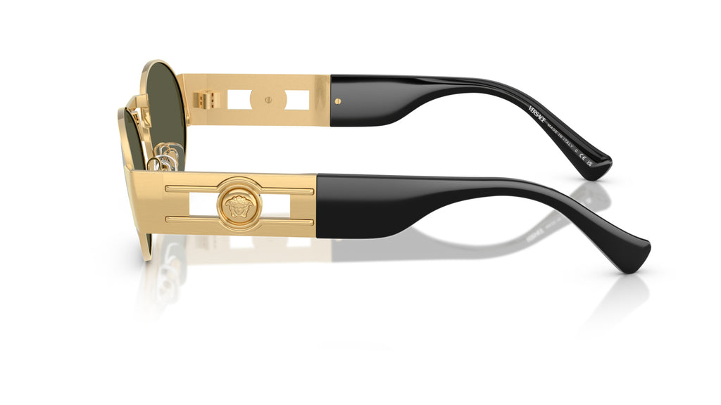 Lunettes de soleil Versace VE2264 100230 – Or – vue de profil.