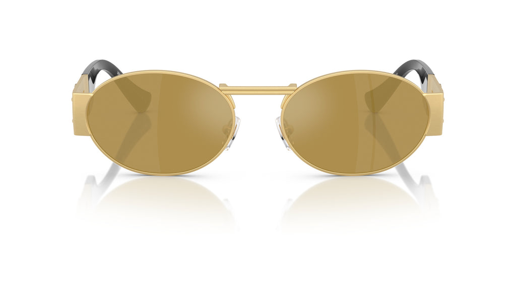 Lunettes de soleil Versace VE2264 10025A – Or – vue de face.