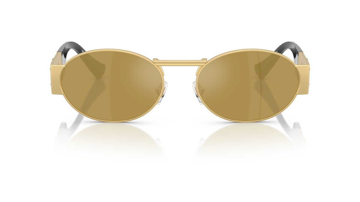 Lunettes de soleil Versace VE2264 10025A – Or – vue de face.