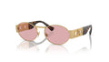 Lunettes de soleil Versace VE2264 100284 – Or mat – vue de trois quarts.