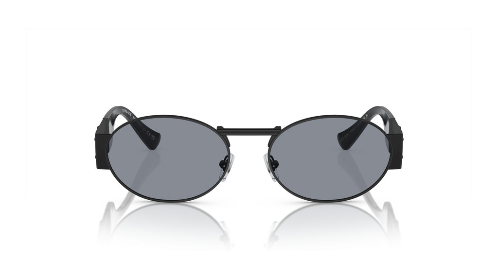 Lunettes de soleil Versace VE2264 1261/1 – Noir mat – vue de face.
