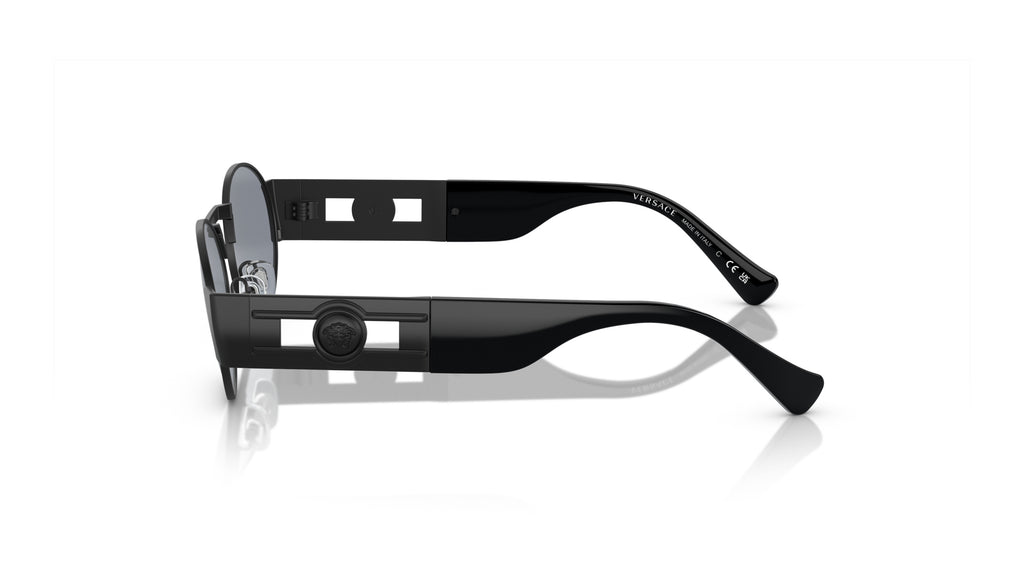 Lunettes de soleil Versace VE2264 1261/1 – Noir mat – vue de profil.