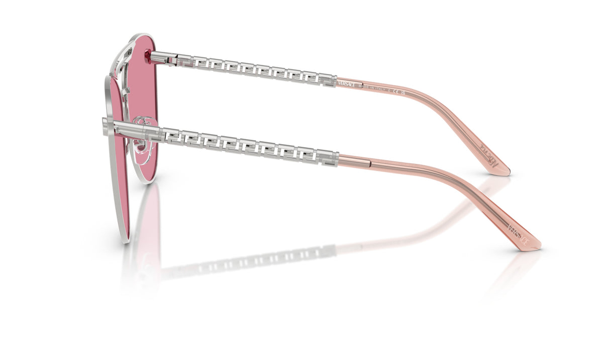 Lunettes de soleil Versace VE2267 10007V – Argent – vue de profil.