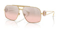 Lunettes de soleil Versace VE2269 10027E – Or – vue de trois quarts.