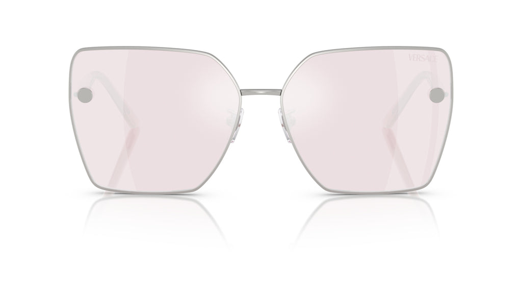 Lunettes de soleil Versace VE2270D 10007V – Argent – vue de face.