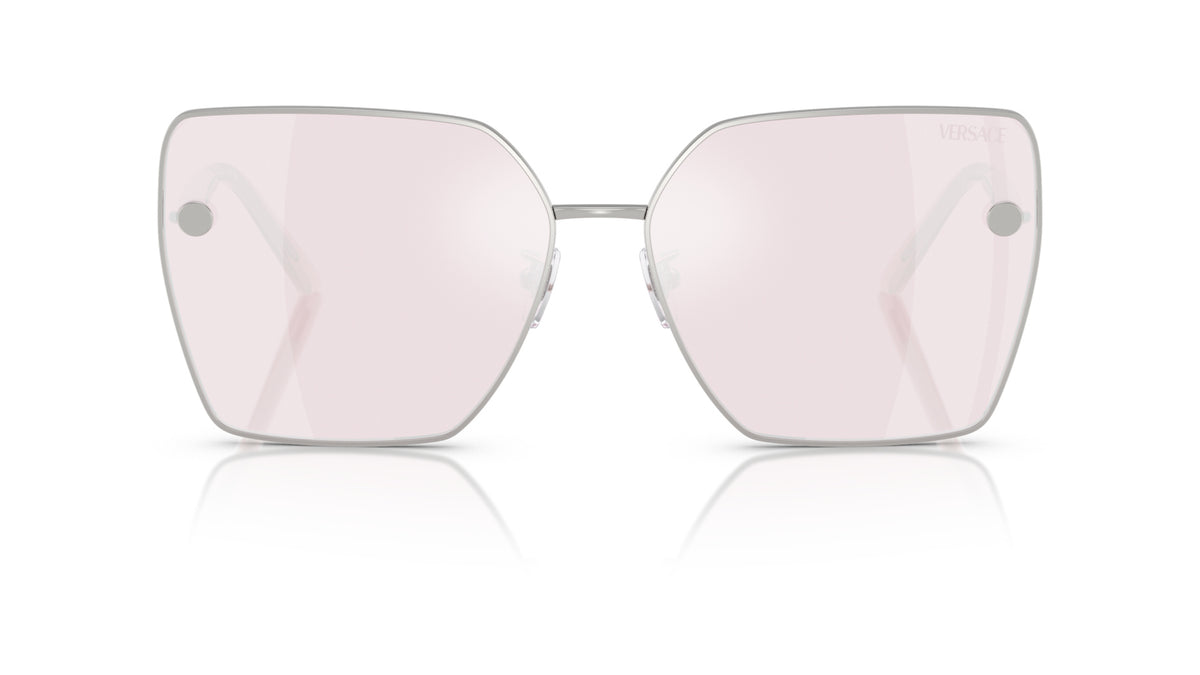 Lunettes de soleil Versace VE2270D 10007V – Argent – vue de face.