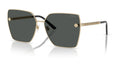 Lunettes de soleil Versace VE2270D 125287 – Or Pâle – vue de trois quarts.