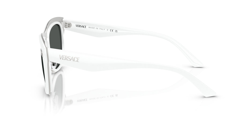 Lunettes de soleil Versace VE2272 314/87 – Blanc – vue de profil.