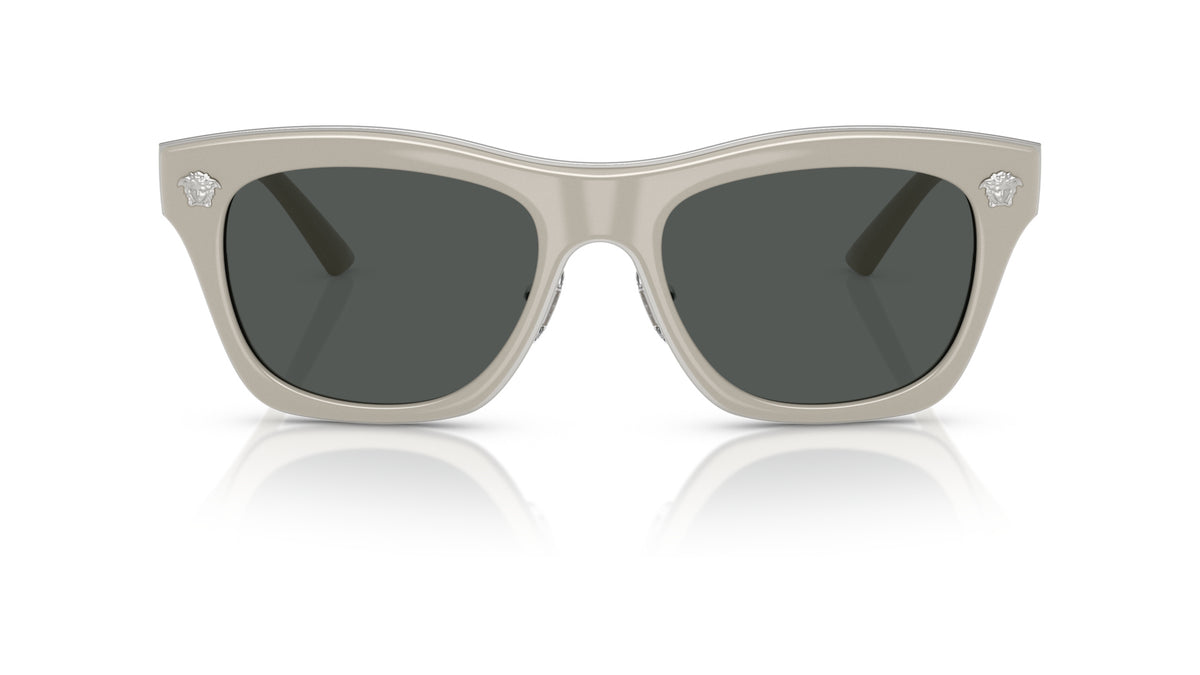 Lunettes de soleil Versace VE2272 549387 – Gris clair – vue de face.