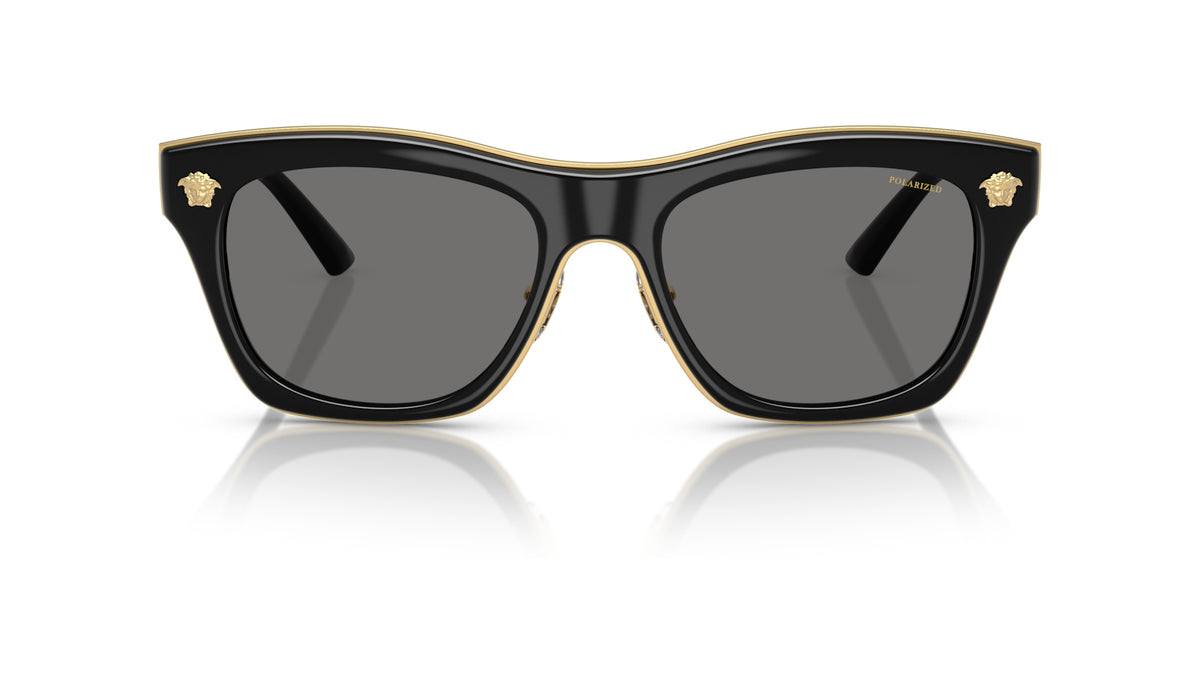 Lunettes de soleil Versace VE2272 GB1/81 – Noir – vue de face.