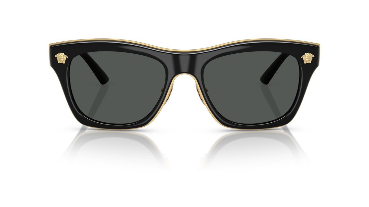 Lunettes de soleil Versace VE2272 GB1/87 – Noir – vue de face.