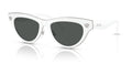 Lunettes de soleil Versace VE2273 314/87 – Blanc – vue de trois quarts.
