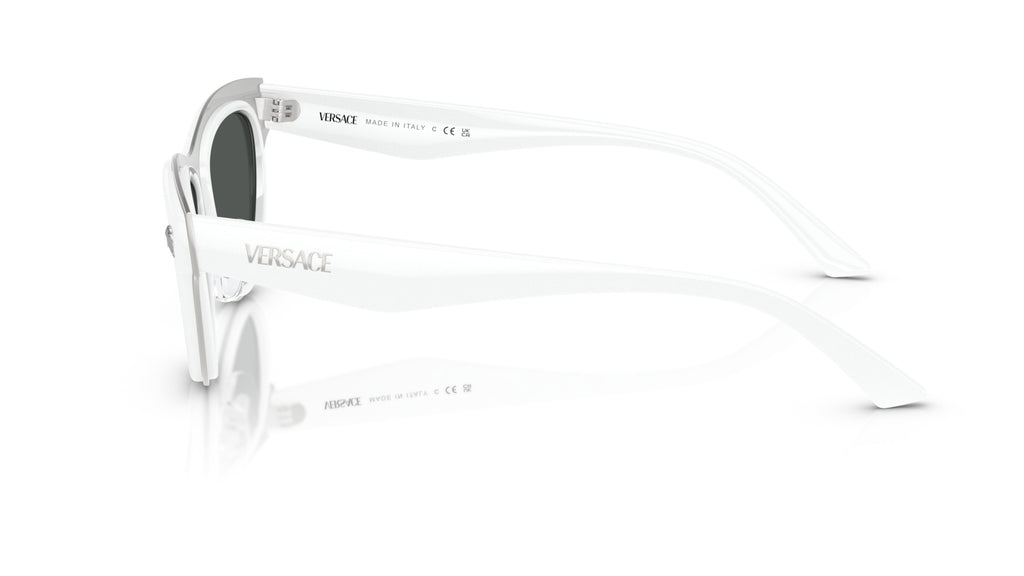 Lunettes de soleil Versace VE2273 314/87 – Blanc – vue de profil.