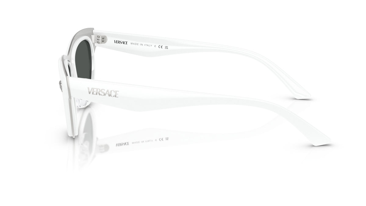 Lunettes de soleil Versace VE2273 314/87 – Blanc – vue de profil.