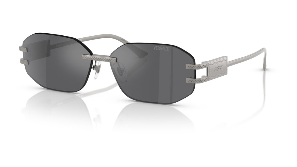 Lunettes de soleil Versace VE2274 10016G – Gunmetal – vue de trois quarts.