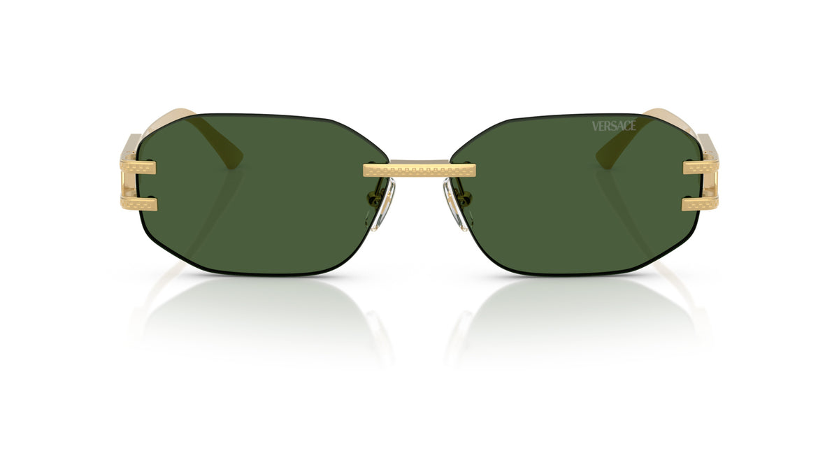 Lunettes de soleil Versace VE2274 100271 – Or – vue de face.