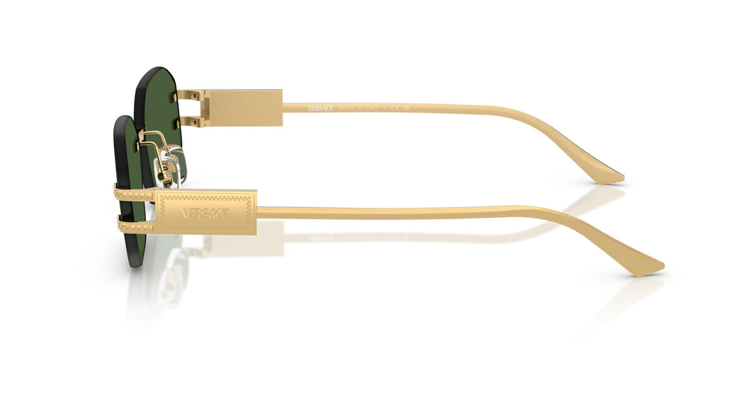 Lunettes de soleil Versace VE2274 100271 – Or – vue de profil.