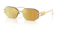 Lunettes de soleil Versace VE2274 10027P – Or – vue de trois quarts.