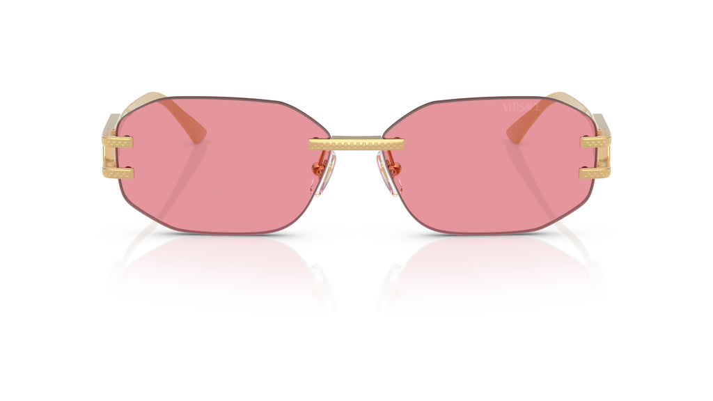 Lunettes de soleil Versace VE2274 100284 – Or – vue de face.