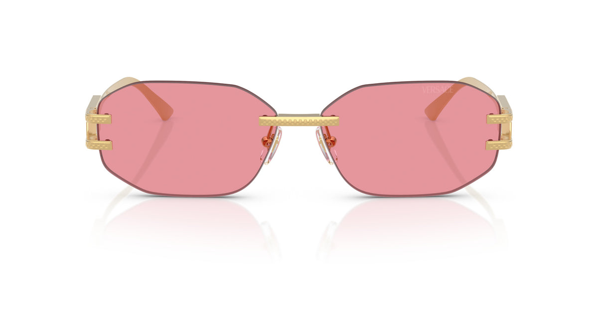Lunettes de soleil Versace VE2274 100284 – Or – vue de face.
