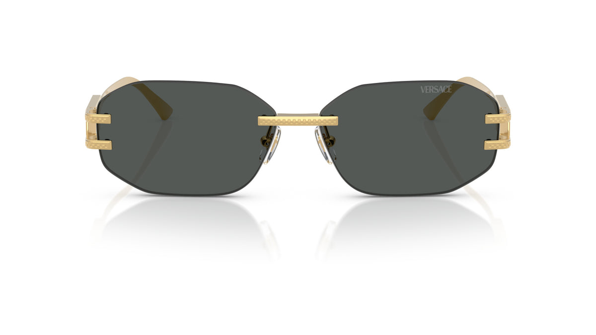Lunettes de soleil Versace VE2274 100287 – Or – vue de face.