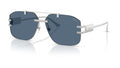 Lunettes de soleil Versace VE2275 100080 – Argent – vue de trois quarts.