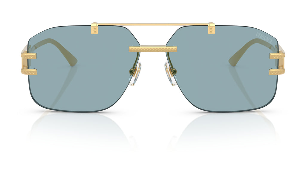 Lunettes de soleil Versace VE2275 100280 – Or – vue de face.
