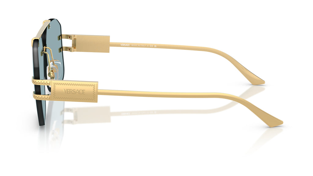 Lunettes de soleil Versace VE2275 100280 – Or – vue de profil.