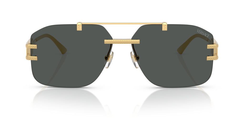 Lunettes de soleil Versace VE2275 100287 – Or – vue de face.