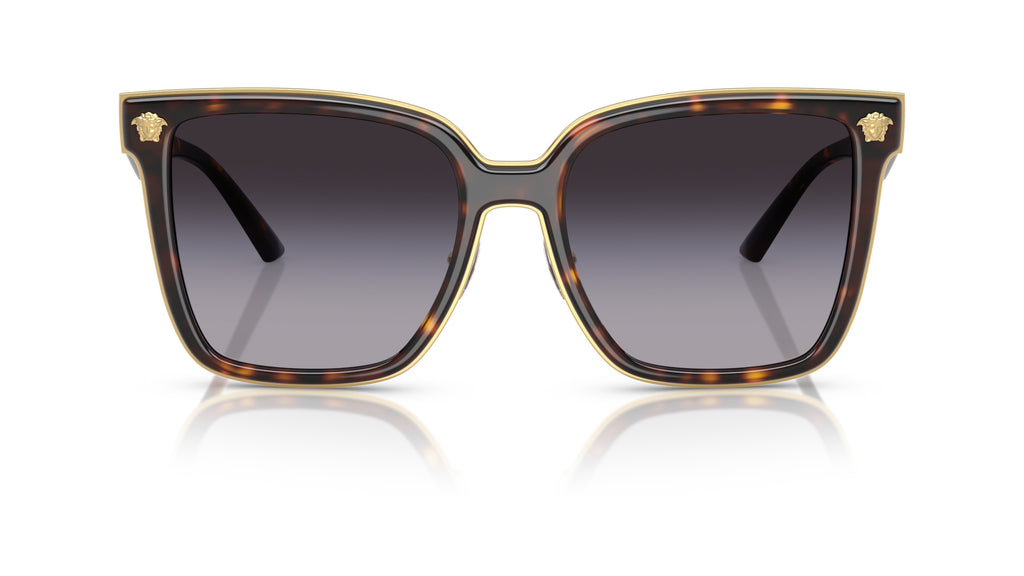 Lunettes de soleil Versace VE2278D 108/8G – Havane – vue de face.