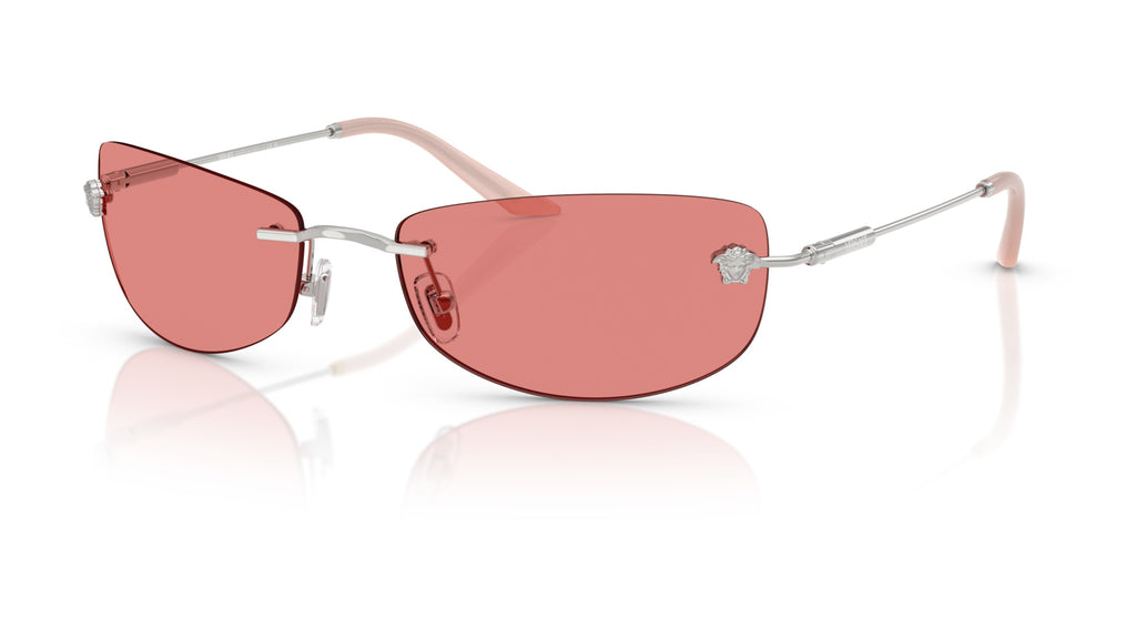 Lunettes de soleil Versace VE2279 100084 – Argent – vue de trois quarts.
