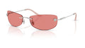 Lunettes de soleil Versace VE2279 100084 – Argent – vue de trois quarts.