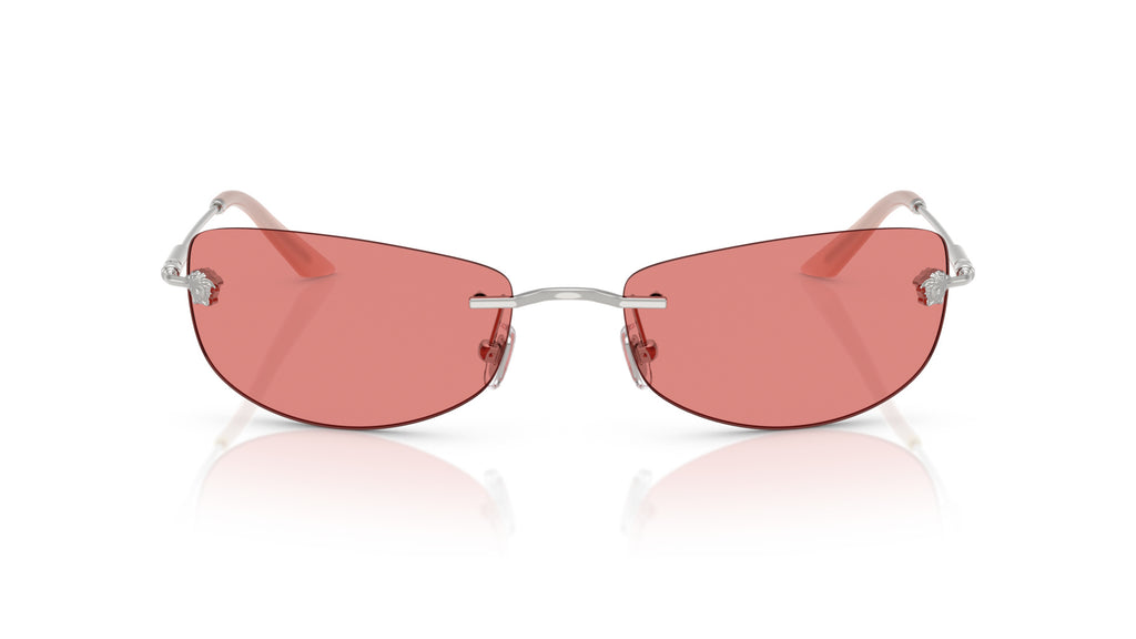 Lunettes de soleil Versace VE2279 100084 – Argent – vue de face.