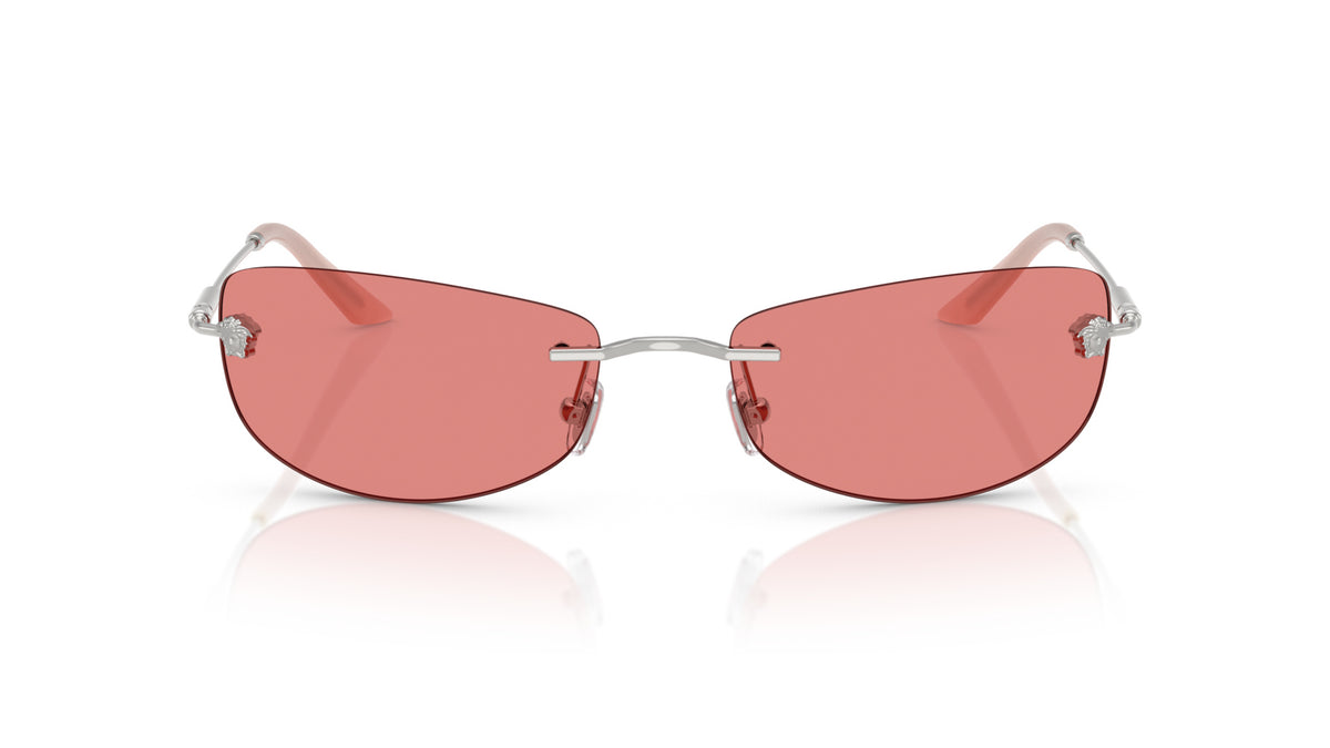 Lunettes de soleil Versace VE2279 100084 – Argent – vue de face.