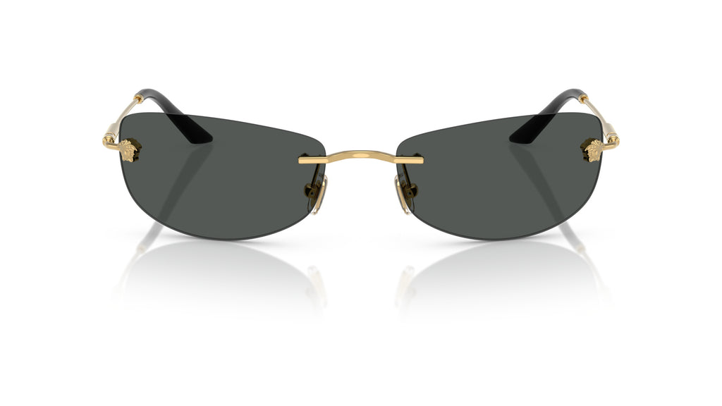 Lunettes de soleil Versace VE2279 100287 – Or – vue de face.